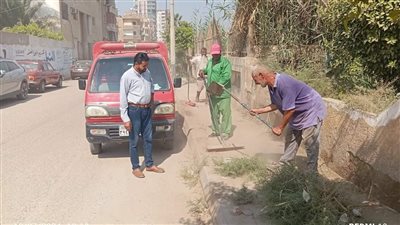 حملات نظافة موسعة ورفع الإشغالات تنفيذًا لتعليمات رئيس مركز بني مزار