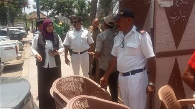 حملة موسعة وراء تحرير 34 محضر إشغال طريق و44 حالة ضبط بشوارع المنوفية