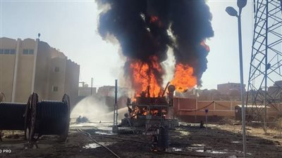 بعد تدخل محافظ أسوان: إخماد حريق بمحطة محولات كهرباء خارج الخدمة بنجع المحطة