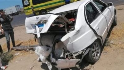 إصابة 3 أشخاص في حادث تصادم سيارة بدراجة نارية في القليوبية