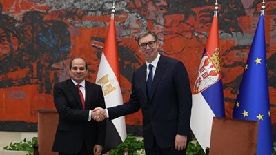 رئيس صربيا: معجب بطريقة إدارة الرئيس السيسي.. وحالفني الحظ للتعلم منه
