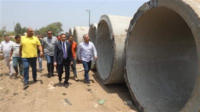محافظ المنوفية يدشن بدء أعمال تغطية مصرف