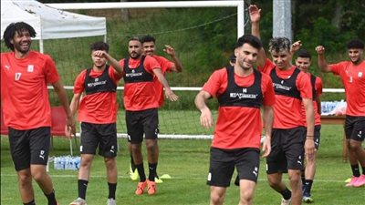 المنتخب الأوليمبي يختتم تدريباته استعدادا لودية أوكرانيا فى معسكر فرنسا