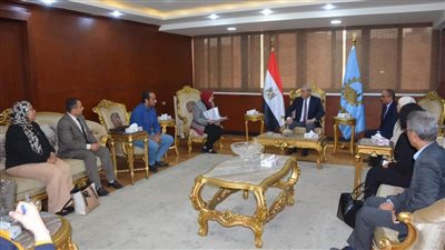 تفاصيل لقاء محافظ الغربية بوفد اللجنة التنفيذية للمبادرة الوطنية للمشروعات الخضراء الذكية