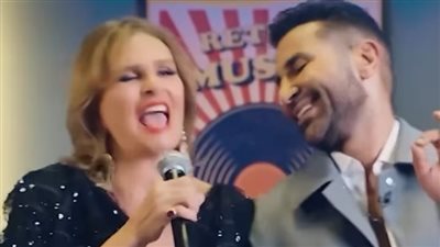 يسرا تقدم مع أحمد سعد أغنية نغزة في برنامج بيت السعد