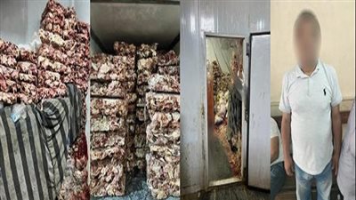 أمن القاهرة يضبط 10 أطنان هياكل دجاج فاسدة قبل بيعها في المرج