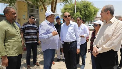 محافظ المنيا يتفقد أعمال إحلال وتجديد محطة مياه 