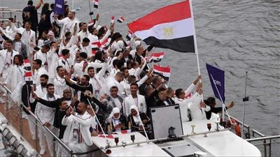 بعثة منتخب مصر الأولمبي تخطف الأنظار فى حفل افتتاح أولمبياد باريس 