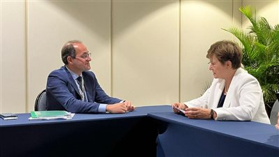 وزير المالية يلتقي مدير عام صندوق النقد الدولي فى البرازيل(صور)