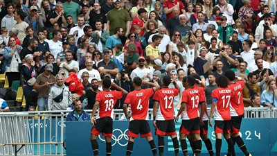 منتخب مصر الأولمبي يتقدم على أوزبكستان في أولمبياد باريس 