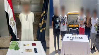 سقوط 6 عناصر إجرامية خطرة لتورطهم في جرائم متنوعة بالقاهرة|صور