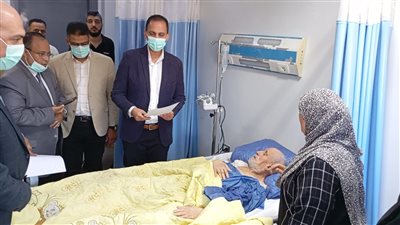 نائب وزير الصحة يتابع عودة مستشفى السادات المركزي للخدمة بعد الحريق