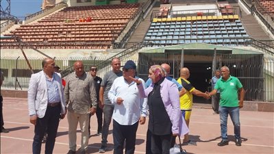 محافظ الدقهلية يتفقد ملعب استاد المنصورة قبل تطويره بتكلفة 20 مليون