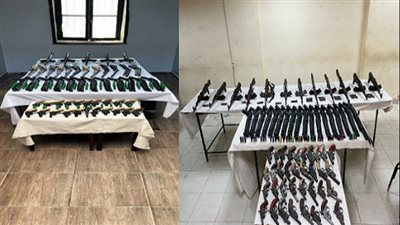 ضبط ترسانة سلاح في عملية أمنية عاصفة على تجار الممنوع بـ4 محافظات