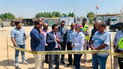 متابعة أعمال الإنشاءات التعليمية الجديدة بمنطقة طيبة شمال الأقصر 