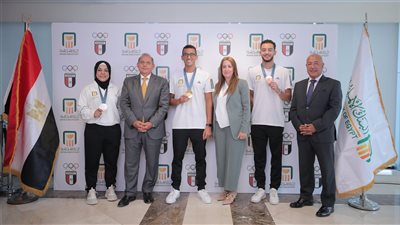 تكريم خاص من البنك الأهلي المصري راعي البعثة الأوليمبية