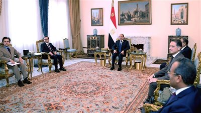 تفاصيل لقاء الرئيس السيسي وزير الخارجية الفرنسي| صور