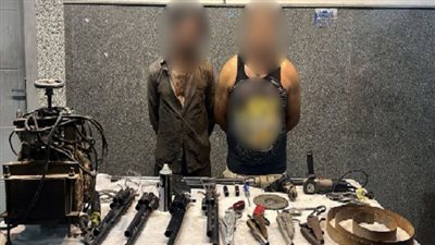 ضبط تشكيل عصابي خطير تخصص فى تصنيع الأسلحة النارية بالقاهرة