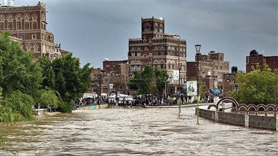 السيول تحصد أرواح 9 أشخاص شمال اليمن بسبب الأمطار الغزيرة