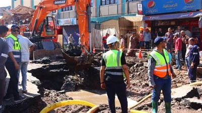 بعد كسر مفاجئ.. إصلاح خط طرد وعودة المياه لـ3 مناطق في أسيوط