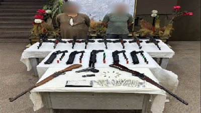 الداخلية تضبط عنصرين إجراميين من أخطر تجار السلاح في أسيوط