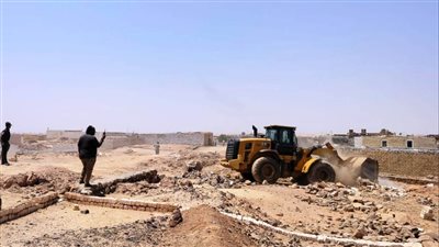 إزالة 12 حالة تعد على أملاك الدولة في أسوان