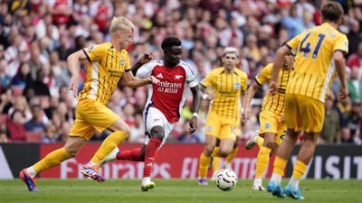 التعادل الإيجابي يحسم مباراة آرسنال وبرايتون في الدوري الإنجليزي