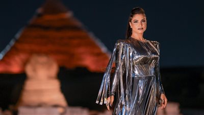 نسمة محجوب تزين فعاليات معرض مصر الدولي للطيران والفضاء (صور)