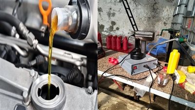 ضبط مصنع مخالف لإعادة تدوير زيوت محركات السيارات في أكتوبر