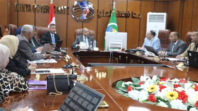محافظ المنيا يترأس اجتماع هام بشأن المشروعات الخضراء الذكية