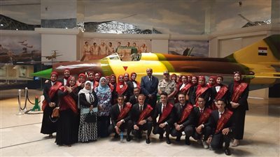 تفاصيل زيارة طلاب جامعة المنوفية إلى متحف القوات الجوية