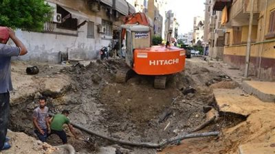 رئيس مدينة بورفؤاد يجري جولة تفقدية لموقع الهبوط الأرضي 