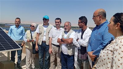 وفد اليونيسف يزور الرعاية الصحية بالأقصر لبحث مشروع الطاقة الشمسية