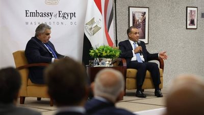 وزير الخارجية يلتقي بعض رموز الجالية المصرية في الولايات المتحدة