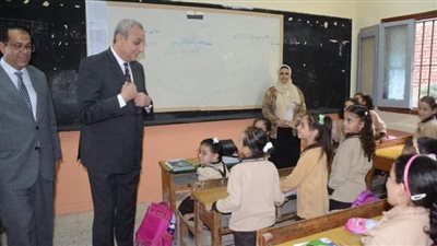 محافظ الغربية يتفقد مدرستي المنشاوي الإعدادية والإصلاح الابتدائية المشتركة