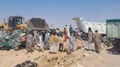 مصرع شخص في حادث تصادم أعلى طريق بالبدرشين