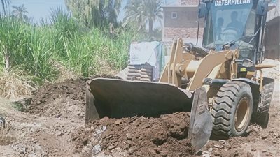 حملة مكبرة لإزالة التعديات على الأراضي الزراعية غرب الأقصر