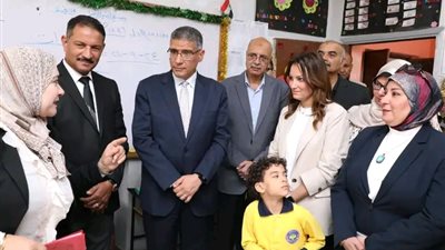 جولة لمحافظ الجيزة بعدد من المدارس لمتابعة سير العملية التعليمية 