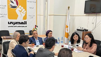 تفاصيل لقاء الحزب المصري الديمقراطي الاجتماعي وفدًا من السفارة الصينية