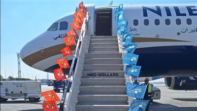 النيل للطيران تسير رحلة خاصة لنقل بعثة فريق النادي الاهلي إلى الرياض