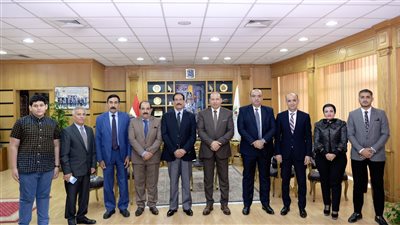 رئيس جامعة المنصورة يستقبل رئيس اتحاد الأكاديميين العرب بالعراق لبحث سبل التعاون