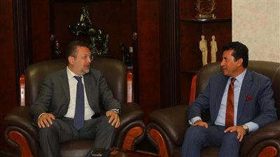 أشرف صبحي يستقبل عمرو مهنا لمناقشة اخر تطورات مشروع ستارز أوف إيجيبت 