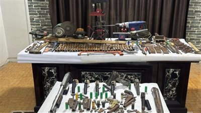 الداخلية تداهم ورشة لتصنيع الأسلحة النارية فى المنيا