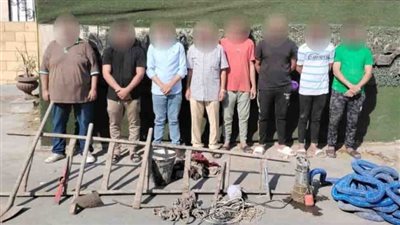 سقوط عصابة التنقيب عن الآثار داخل عقار بمنطقة بولاق أبو العلا