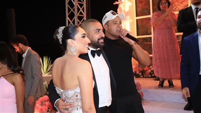 محمد نور يحيي حفل زفاف ابنة المنتج عاصم المنياوي.. صور 