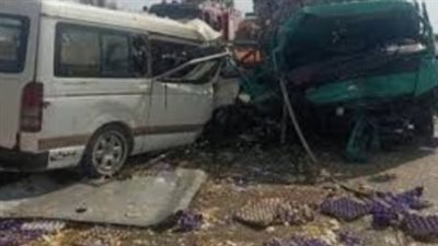 إصابة 5 أشخاص في حادث أليم أعلى طريق أسيوط الصحراوي بالفيوم 