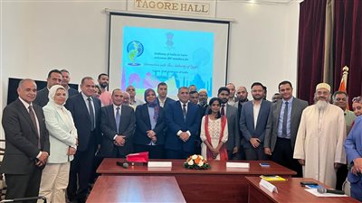 «الضرائب»: إزالة أية عقبات تواجه الشركات الهندية في مصر (صور)