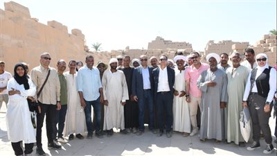 الأمين العام للمجلس الأعلى للآثار يتفقد عدد من المواقع الأثرية بمحافظة الأقصر