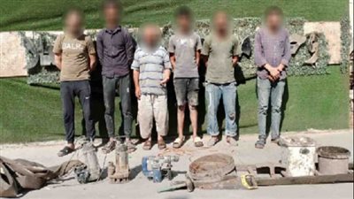 ضبط عصابة التنقيب عن الكنز المدفون أسفل عقار في بولاق