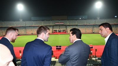 وزير الرياضة يتفقد استاد القاهرة استعدادًا لاستضافة مباراة الأهلي والعين الإماراتي